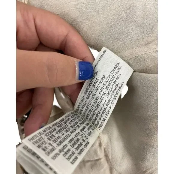 Zara Womens Vest Large S Ecru Embroidered Studded Limited Ed 7521/101 NWT - Picture 10 of 15